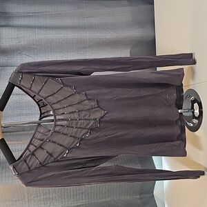 BKE Boutique, Gray, Long Sleeve Top, Size Large